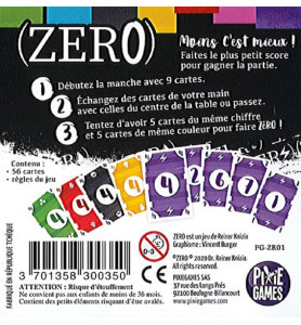 jeu de société zero