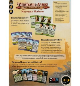 jeu de société through the ages extension nouveaux horizons