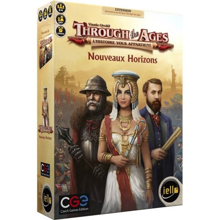 jeu de société through the ages extension nouveaux horizons