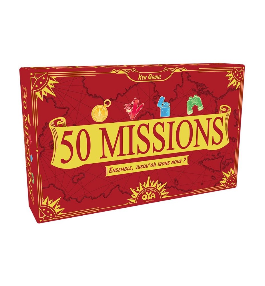 jeu de société 50 missions rouge