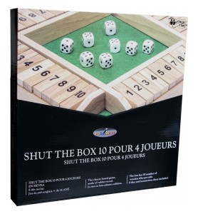 jeu de société shut the box4 joueurs