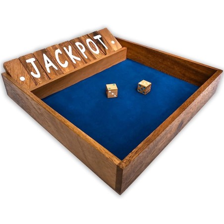 jeu de société shut the box 9 bleu