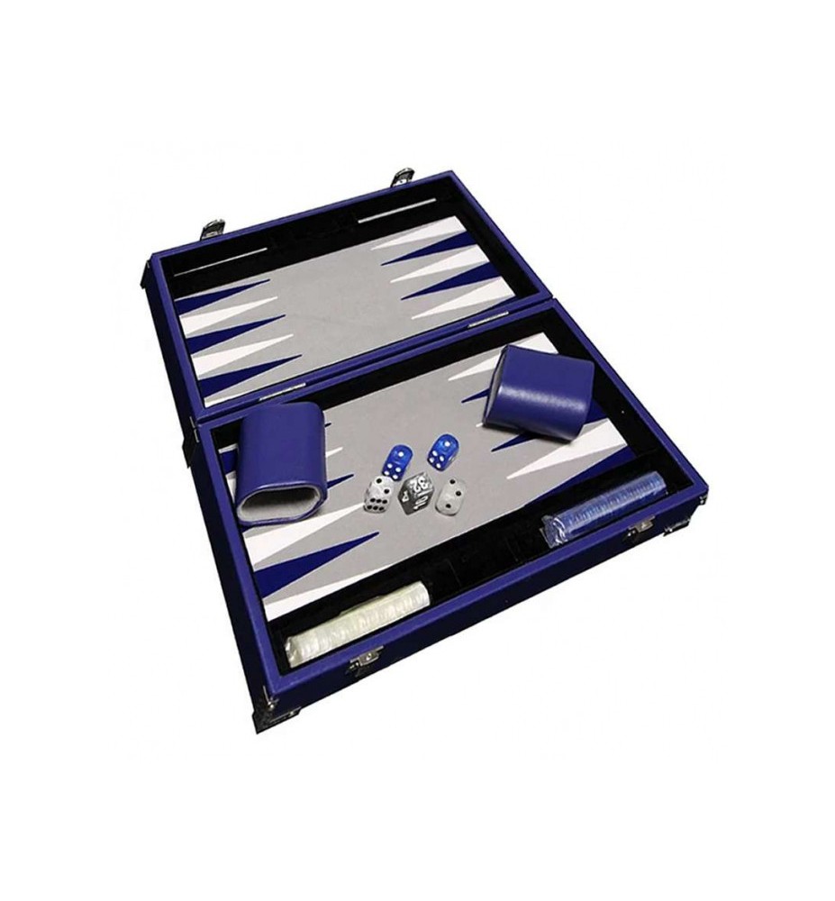 jeu de société backgammon bleu