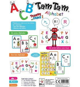 jeu de société tam tam alphabet coffret