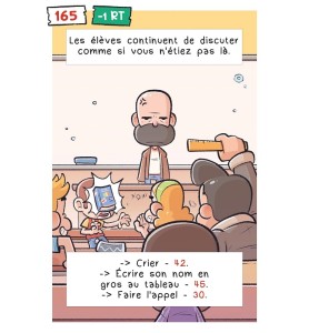 livre jeu humour Dans la tête de monsieur le prof