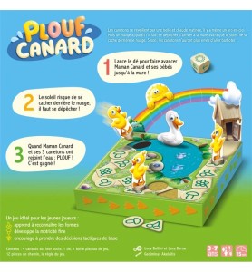 jeu coopératif Plouf Canard