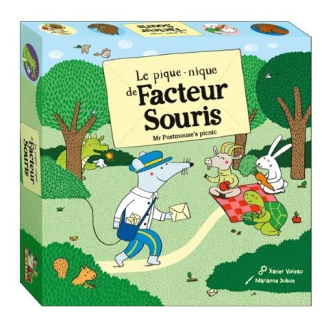 Jeu enfant le pique-nique de facteur souris