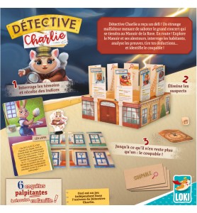 jeu coopératif Detective Charlie - mysteres au manoir