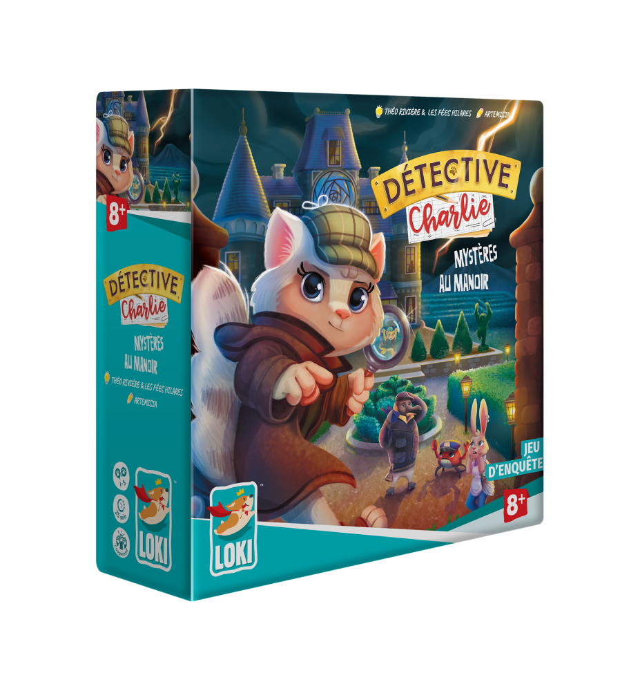 jeu de société Detective Charlie - mysteres au manoir