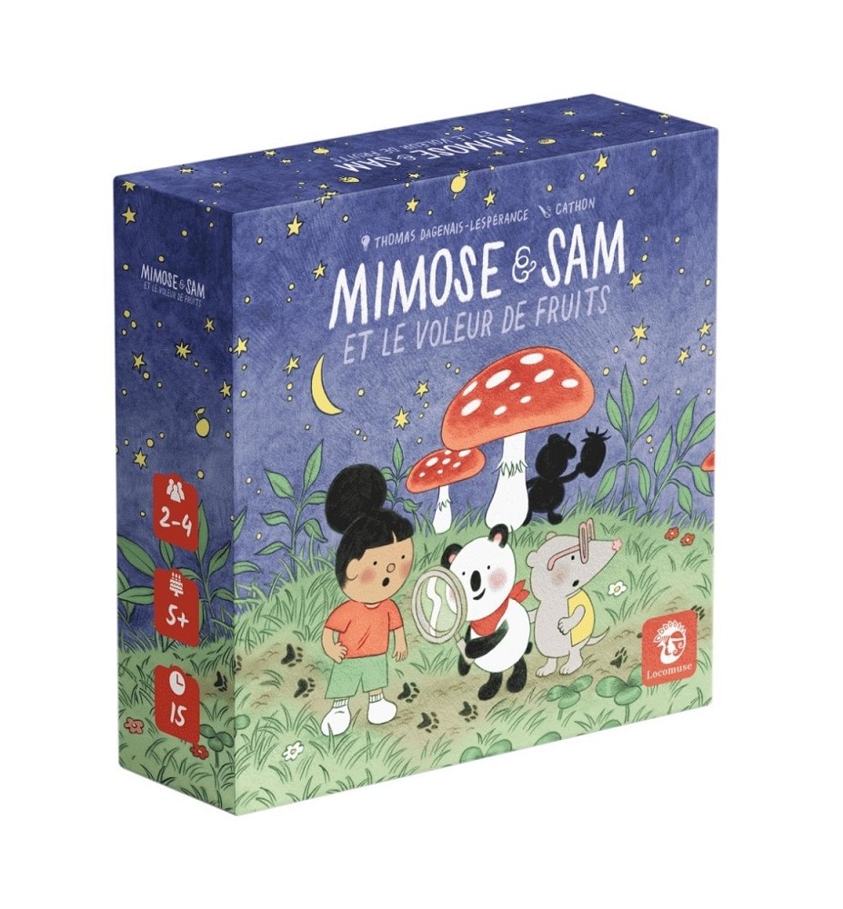 jeu de société Mimose et sam et le voleur de fruits