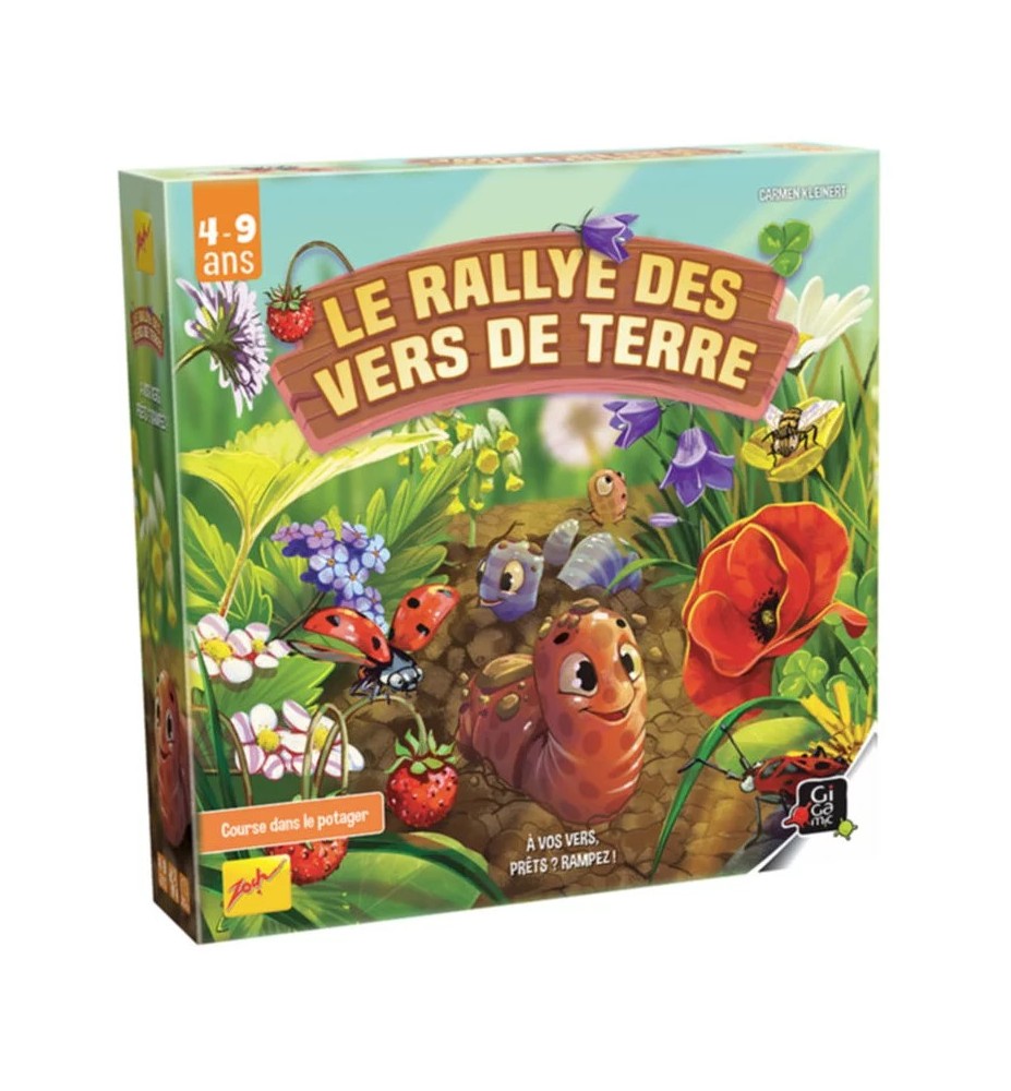Jeu de société enfant Le rallye des vers de terre
