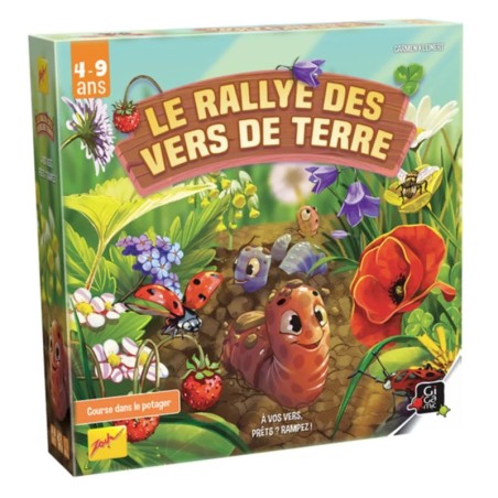 Jeu de société enfant Le rallye des vers de terre