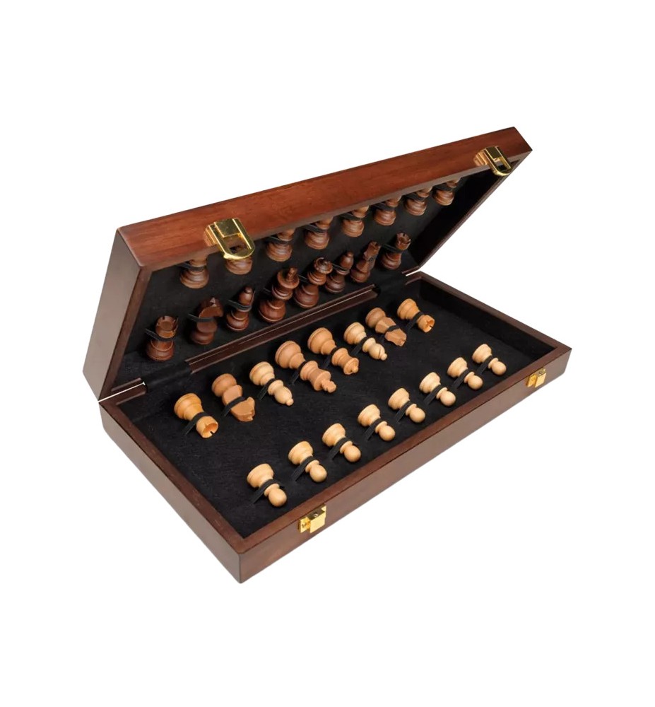 Jeu d'échecs Luxe en bois FSC, pliable