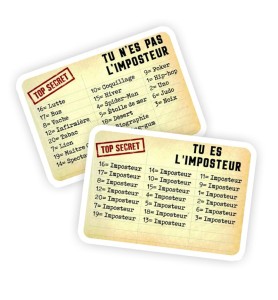 jeu de rôle caché L'imposteur