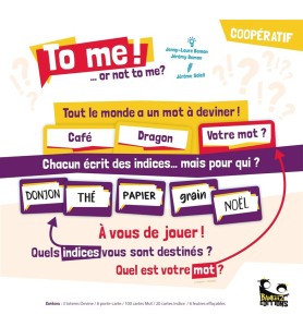 jeu d'ambiance To me or not to me