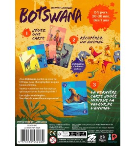 jeu de collection de cartes Botswana