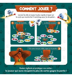 jeu de réflexe Grizzy et les lemmings smash party