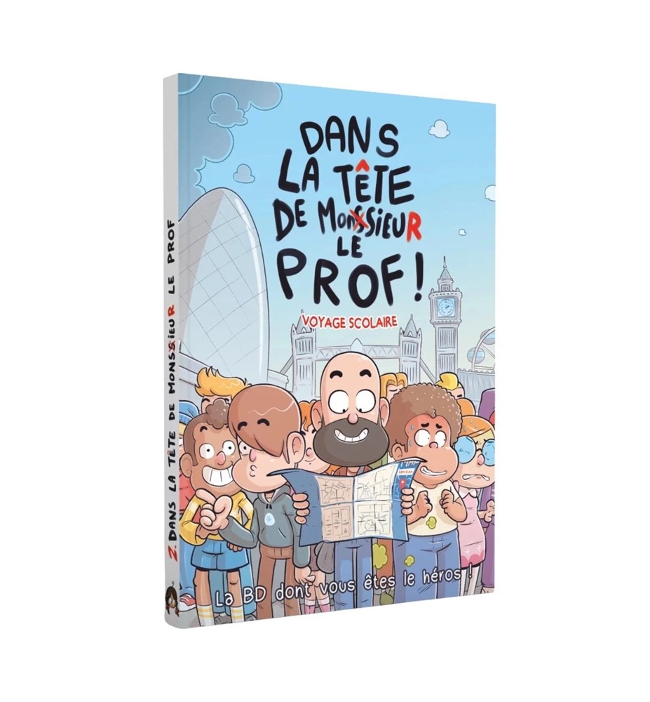 livre jeu Dans la tête de Mr le Prof - voyage à Londres