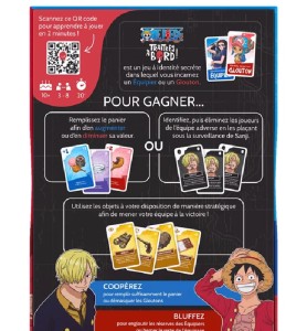 jeu de société traîtres à bord One Piece